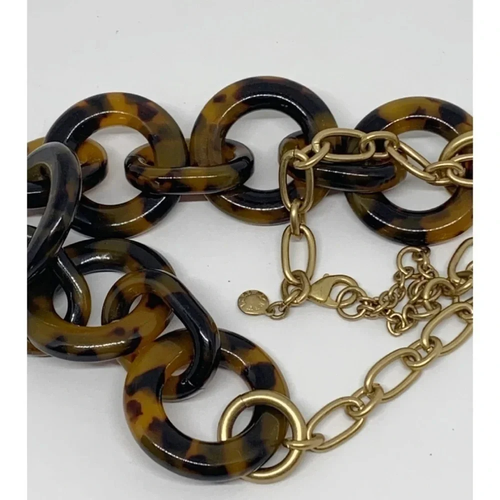 J. Crew Tortoise Link Necklace